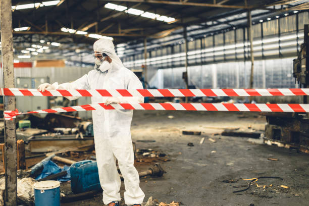 Professional Drug Lab Cleanup technician working in Auburn, ME